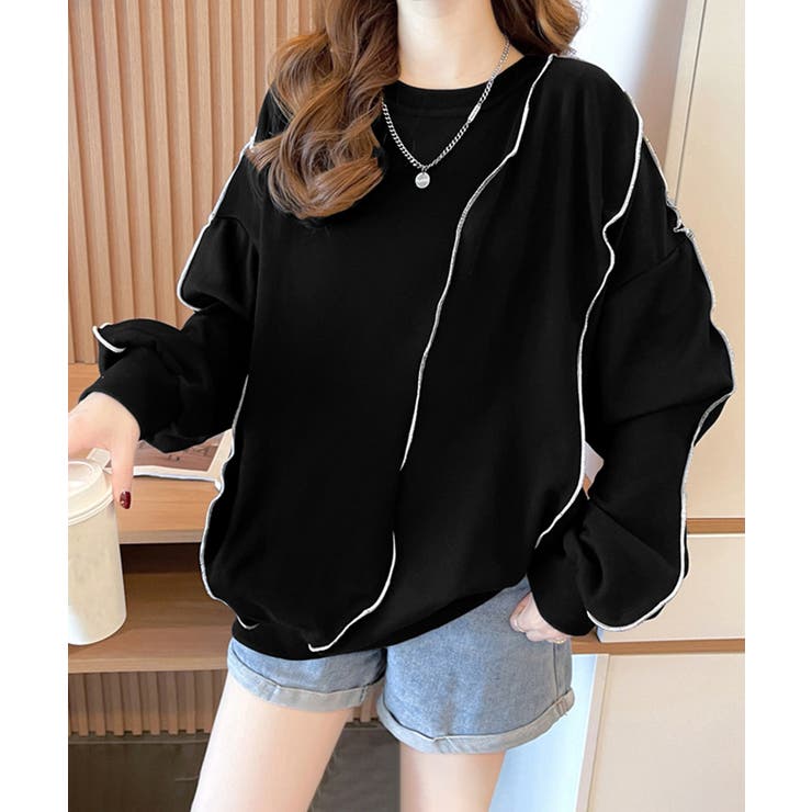 ステッチスウェット ゆったり トレーナー | SUNSHINE CLOSET | 詳細画像5 