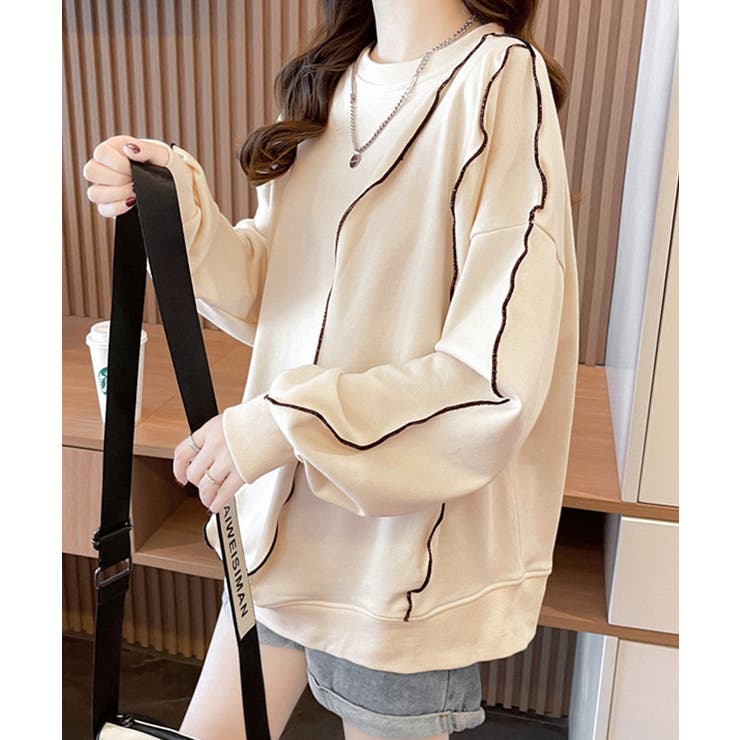 ステッチスウェット ゆったり トレーナー | SUNSHINE CLOSET | 詳細画像9 