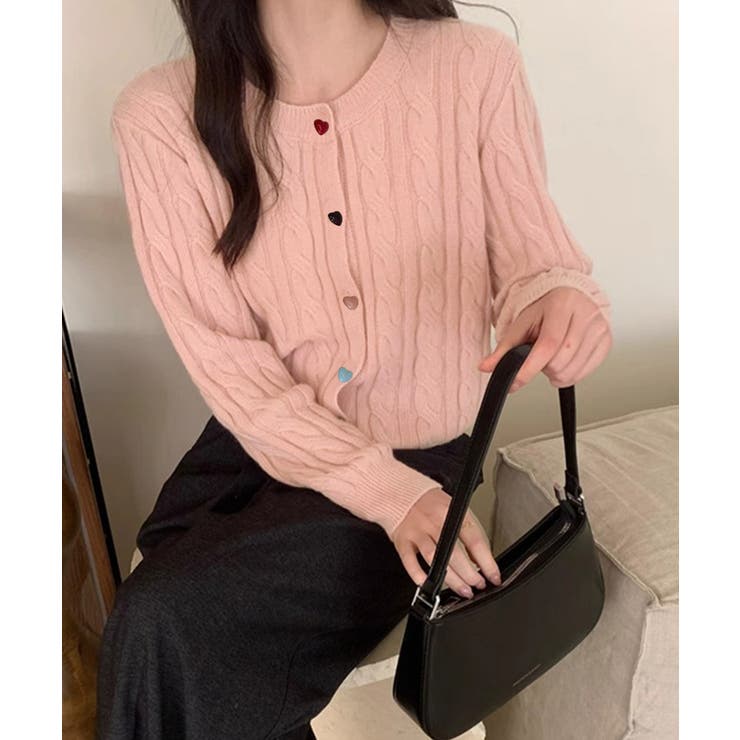 ケーブルニットカーディガン 前開きニット | SUNSHINE CLOSET | 詳細画像15 