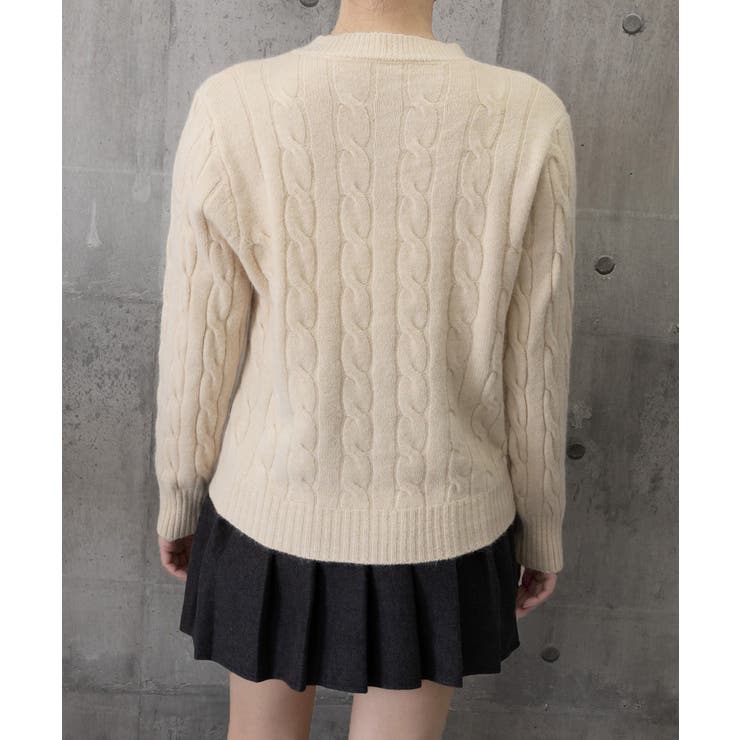 ケーブルニットカーディガン 前開きニット | SUNSHINE CLOSET | 詳細画像20 