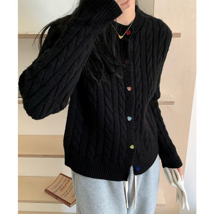 ケーブルニットカーディガン 前開きニット | SUNSHINE CLOSET | 詳細画像7 