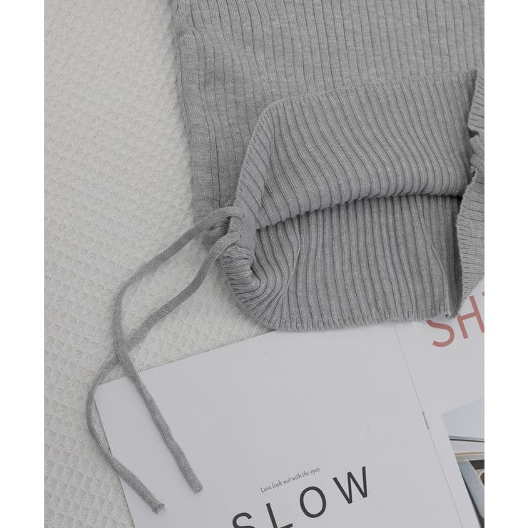 ポロニットドローストリングリブニット薄手 | SUNSHINE CLOSET | 詳細画像23 