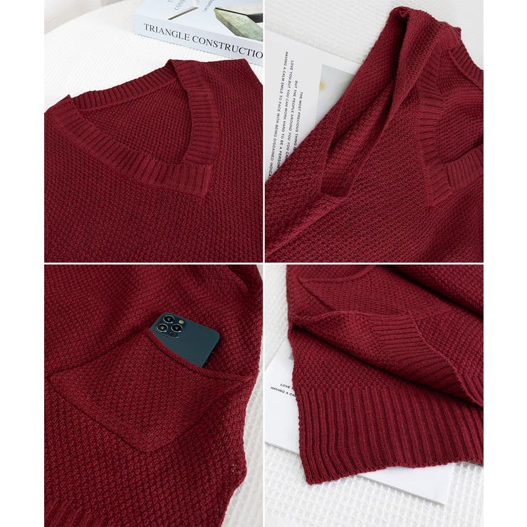 レディース サイドスリット ニットチョッキ | SUNSHINE CLOSET | 詳細画像23 