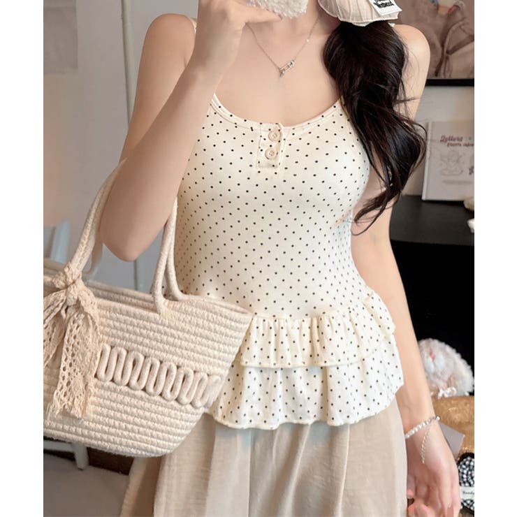ブラトップキャミ レディース 大人可愛い夏服 | SUNSHINE CLOSET | 詳細画像2 