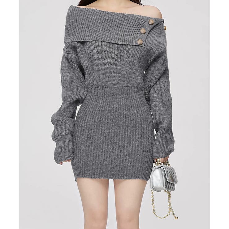 ニットワンピースオフショルダーワンピース | SUNSHINE CLOSET | 詳細画像2 