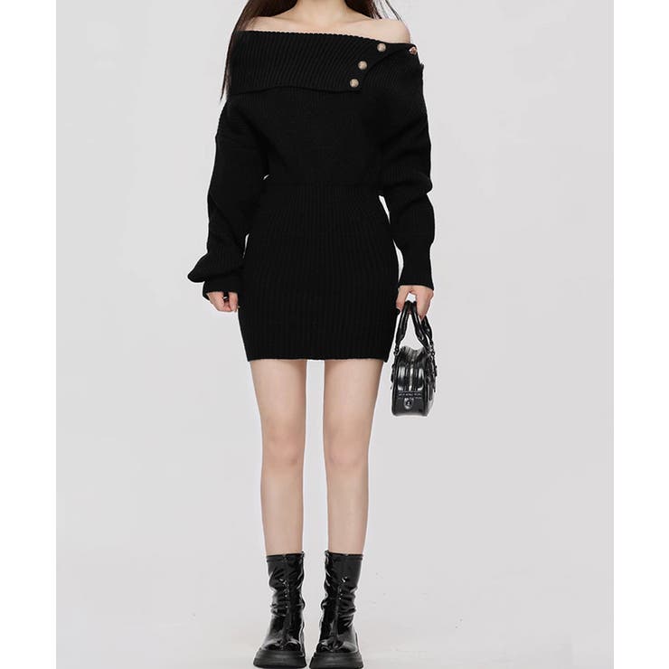 ニットワンピースオフショルダーワンピース | SUNSHINE CLOSET | 詳細画像7 