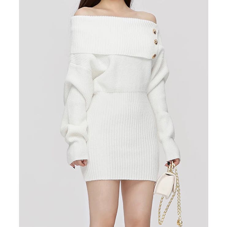 ニットワンピースオフショルダーワンピース | SUNSHINE CLOSET | 詳細画像9 