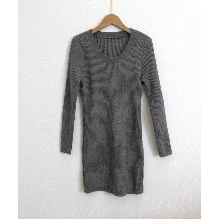 リブニットワンピース タイトワンピース | SUNSHINE CLOSET | 詳細画像23 