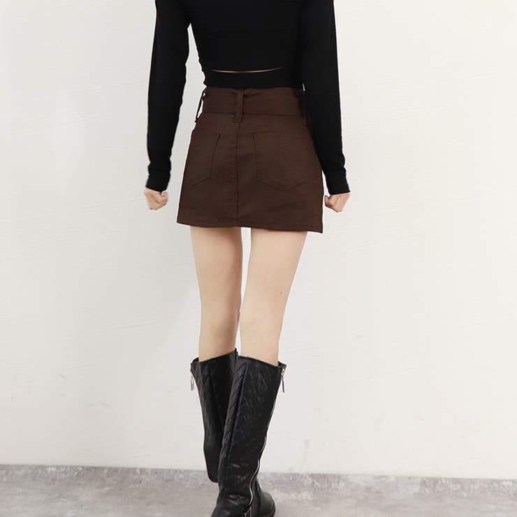 キュロットデニムスカート ハイウエスト | SUNSHINE CLOSET | 詳細画像39 