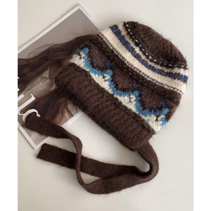 ニットバケットハット フェアアイル柄帽子 | SUNSHINE CLOSET | 詳細画像24 