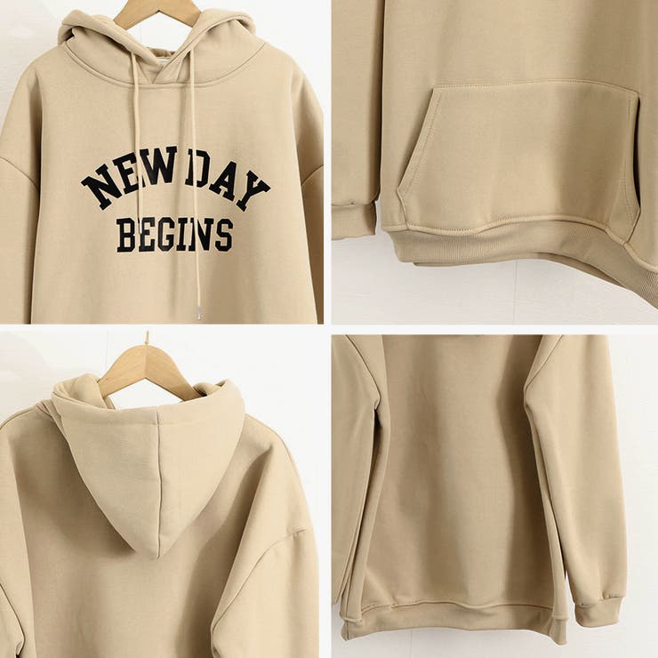 裏起毛パーカー プルオーバー スウェット[品番：AGCW0003428