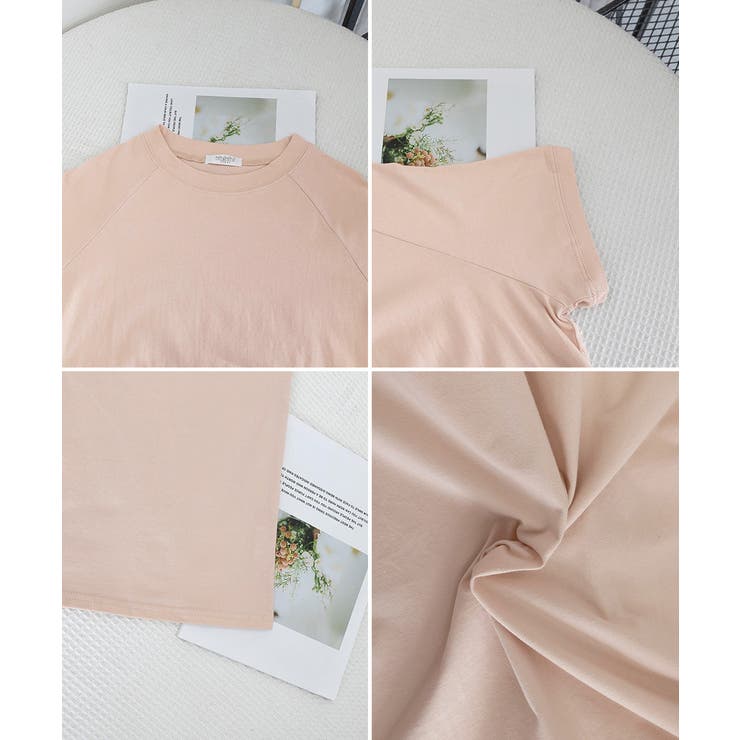 綿混tシャツ クルーネックカットソー プルオーバー着やせ夏トップス | SUNSHINE CLOSET | 詳細画像46 