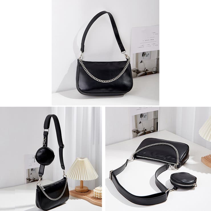 ポーチ付き ショルダーバッグ 斜め掛け[品番：AGCW0003714]｜SUNSHINE