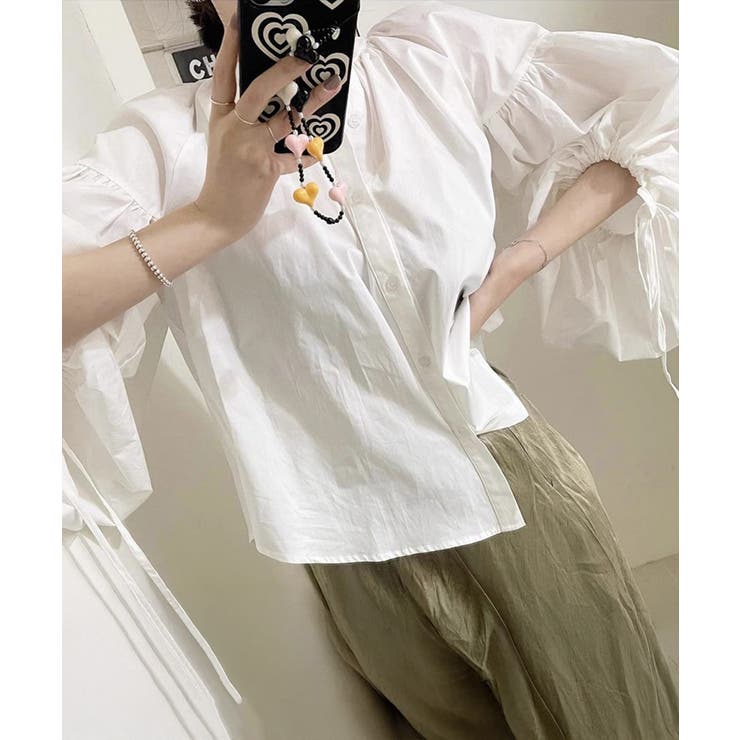 ランタンスリーブシャツブラウスレディース | SUNSHINE CLOSET | 詳細画像5 