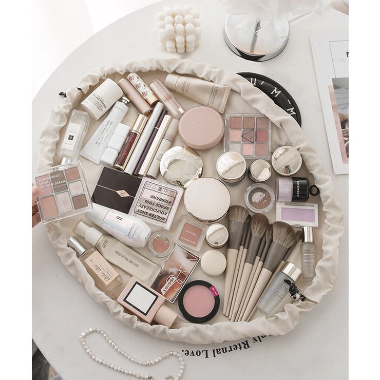 巾着コスメポーチ PUレザーメイクポーチ | SUNSHINE CLOSET | 詳細画像14 