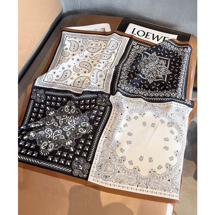 スクエアスカーフ シルク調スカーフ 上品 | SUNSHINE CLOSET | 詳細画像12 