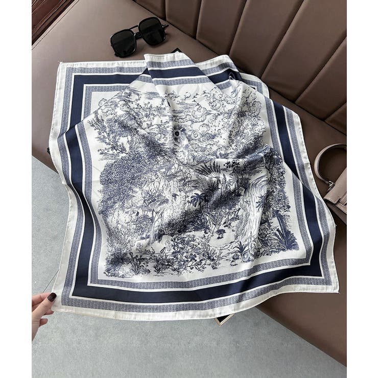 スクエアスカーフ シルク調スカーフ 上品 | SUNSHINE CLOSET | 詳細画像20 