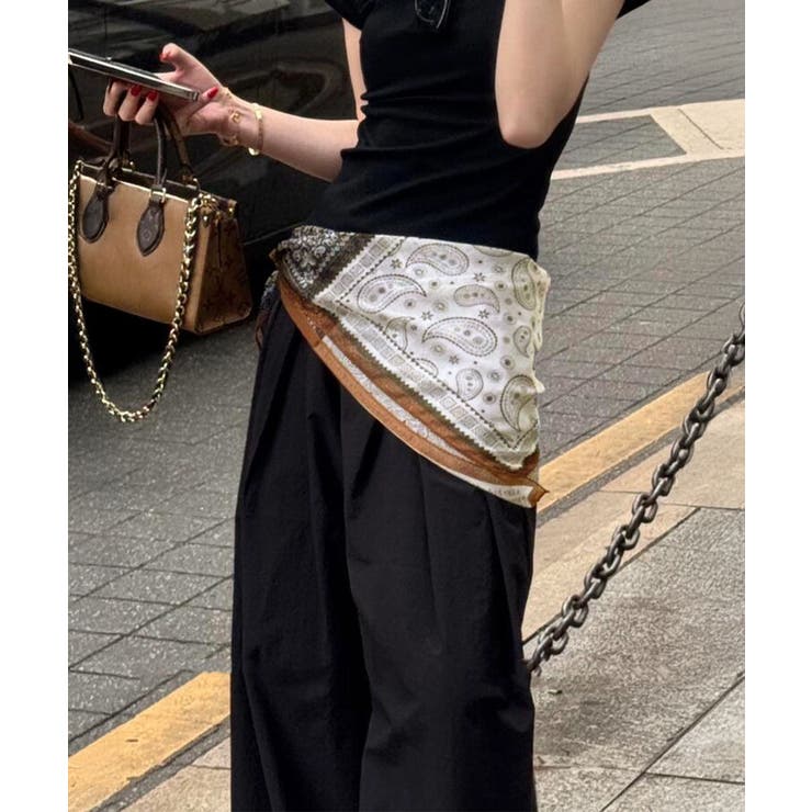 スクエアスカーフ シルク調スカーフ 上品 | SUNSHINE CLOSET | 詳細画像9 