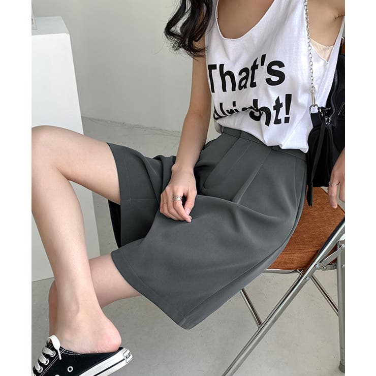 ５分丈 タックショートパンツ レディース | SUNSHINE CLOSET | 詳細画像7 
