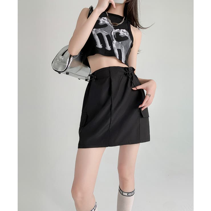 カーゴスカート ミニスカートハイウエスト | SUNSHINE CLOSET | 詳細画像3 