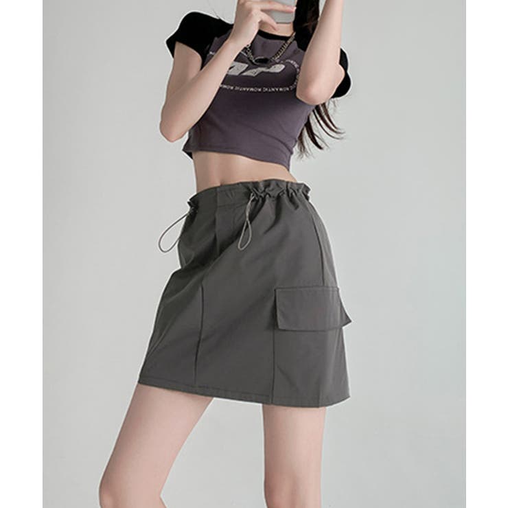 カーゴスカート ミニスカートハイウエスト | SUNSHINE CLOSET | 詳細画像4 