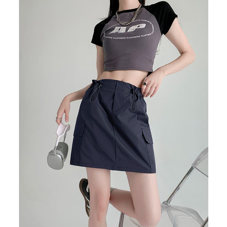 カーゴスカート ミニスカートハイウエスト | SUNSHINE CLOSET | 詳細画像8 