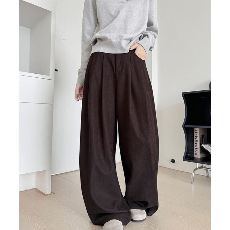 コーデュロイパンツレディースワイドパンツ | SUNSHINE CLOSET | 詳細画像1 