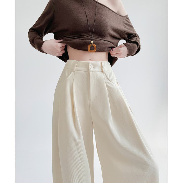 コーデュロイパンツレディースワイドパンツ | SUNSHINE CLOSET | 詳細画像10 