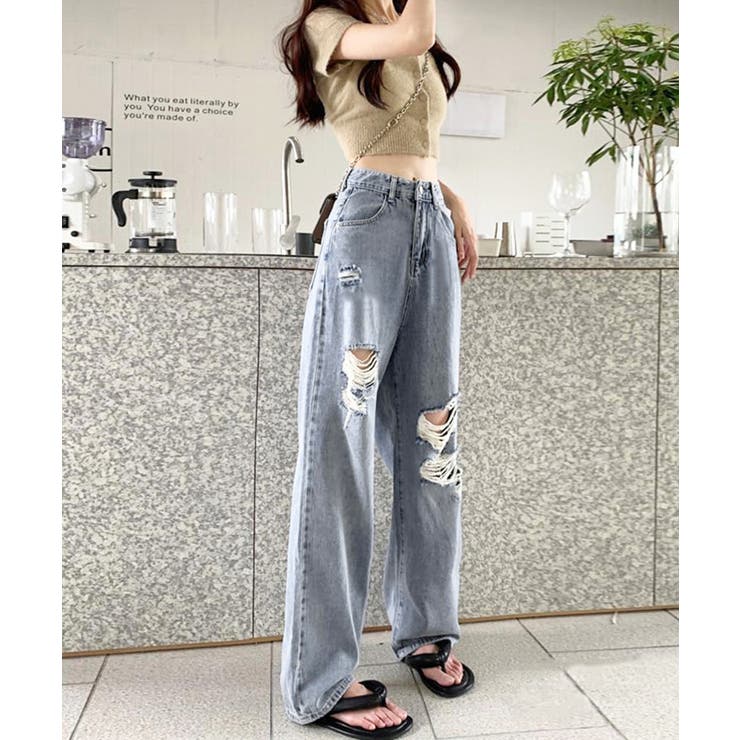 ダメージデニムパンツ クラッシュジーンズ | SUNSHINE CLOSET | 詳細画像15 