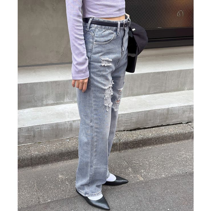 ダメージデニムパンツ クラッシュジーンズ | SUNSHINE CLOSET | 詳細画像24 