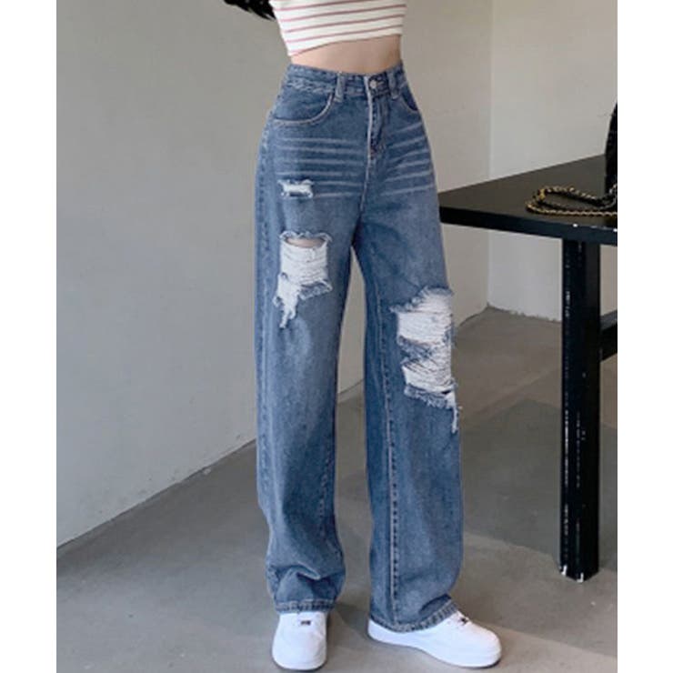 ダメージデニムパンツ クラッシュジーンズ | SUNSHINE CLOSET | 詳細画像3 