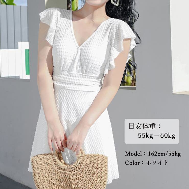 ぽっちゃり水着 カシュクール風体型カバー | SUNSHINE CLOSET | 詳細画像8 