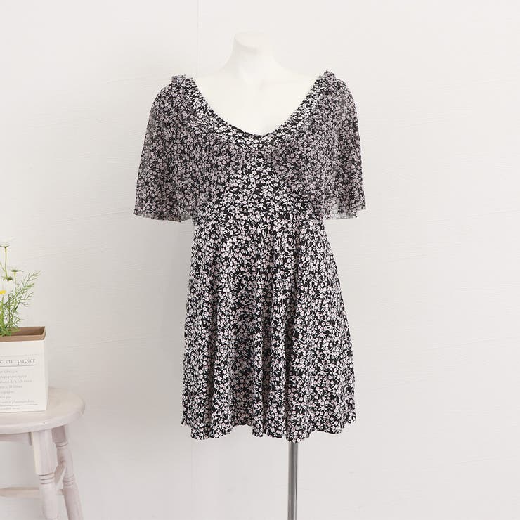 小花柄 ぽっちゃり水着 大きいサイズ温泉 | SUNSHINE CLOSET | 詳細画像12 