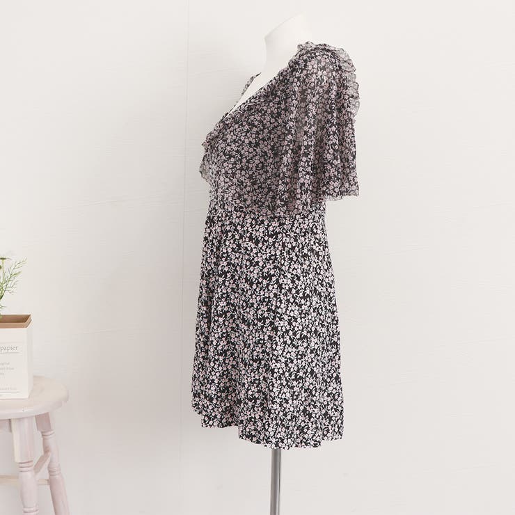 小花柄 ぽっちゃり水着 大きいサイズ温泉 | SUNSHINE CLOSET | 詳細画像13 