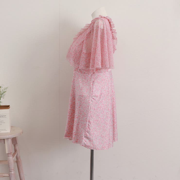 小花柄 ぽっちゃり水着 大きいサイズ温泉 | SUNSHINE CLOSET | 詳細画像16 