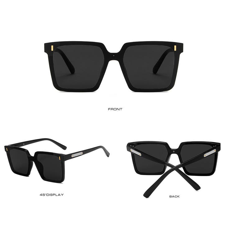 スクエアサングラス ビックフレームメガネ | SUNSHINE CLOSET | 詳細画像3 