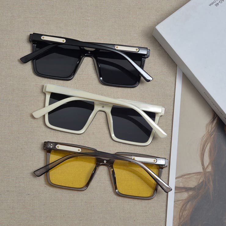 スクエアサングラス ビックフレームメガネ | SUNSHINE CLOSET | 詳細画像9 