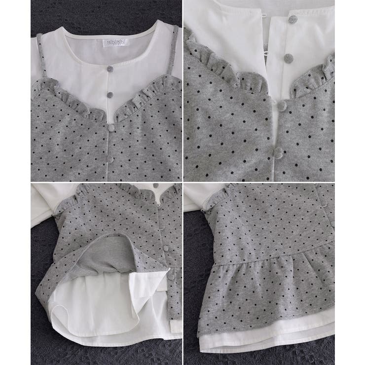 ノーカラーブラウスレディースおしゃれ 重ね着風トップス 前開きシャツ体型カバーフ… | SUNSHINE CLOSET | 詳細画像19 