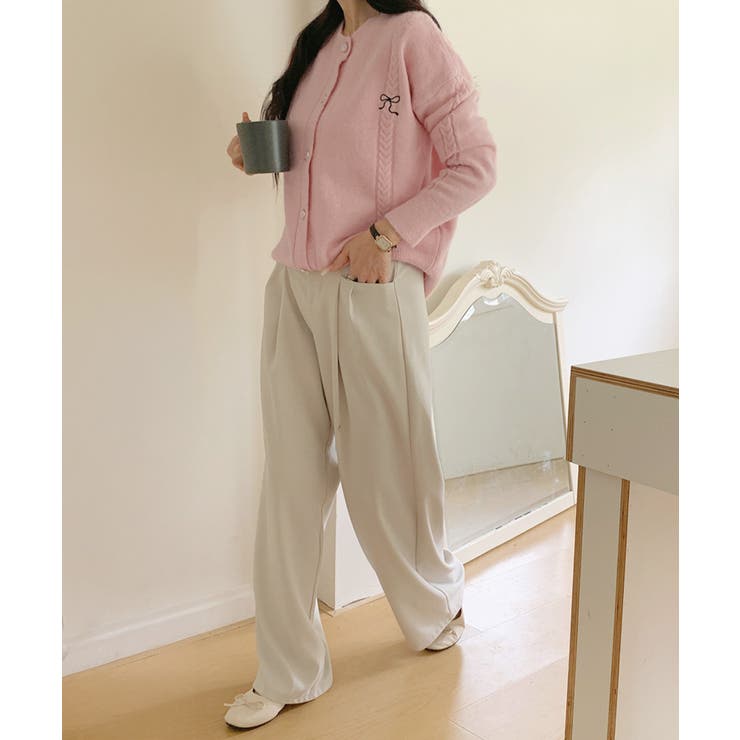 リボンワンポイントニットカーディガン秋冬 | SUNSHINE CLOSET | 詳細画像20 