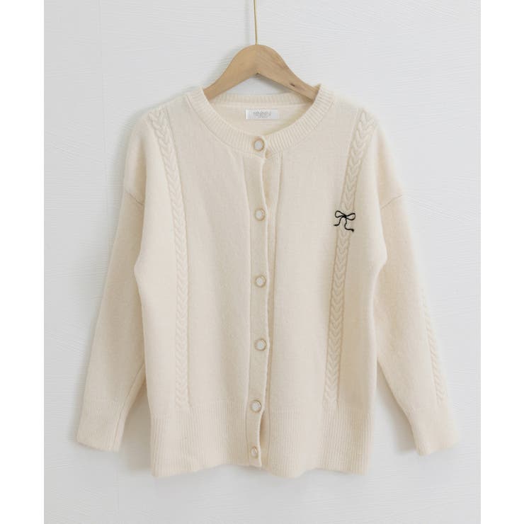 リボンワンポイントニットカーディガン秋冬 | SUNSHINE CLOSET | 詳細画像32 