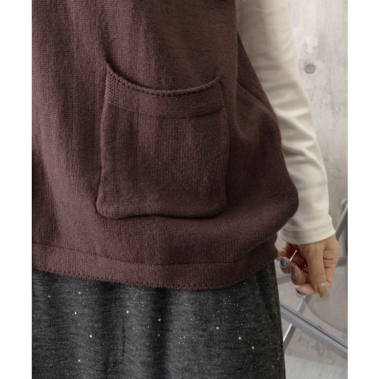 ニットベスト レディース 前開きチョッキ | SUNSHINE CLOSET | 詳細画像26 