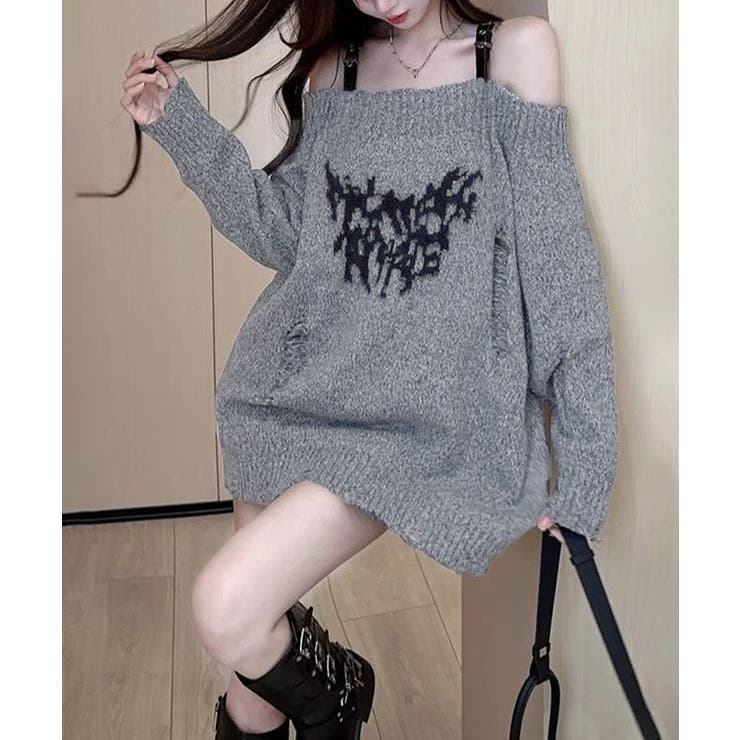 オフショルニットミニワンピース ダメージ | SUNSHINE CLOSET | 詳細画像11 