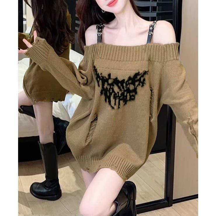 オフショルニットミニワンピース ダメージ | SUNSHINE CLOSET | 詳細画像18 