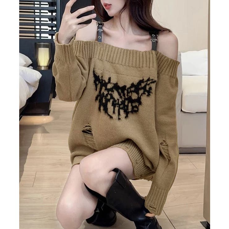 オフショルニットミニワンピース ダメージ | SUNSHINE CLOSET | 詳細画像19 