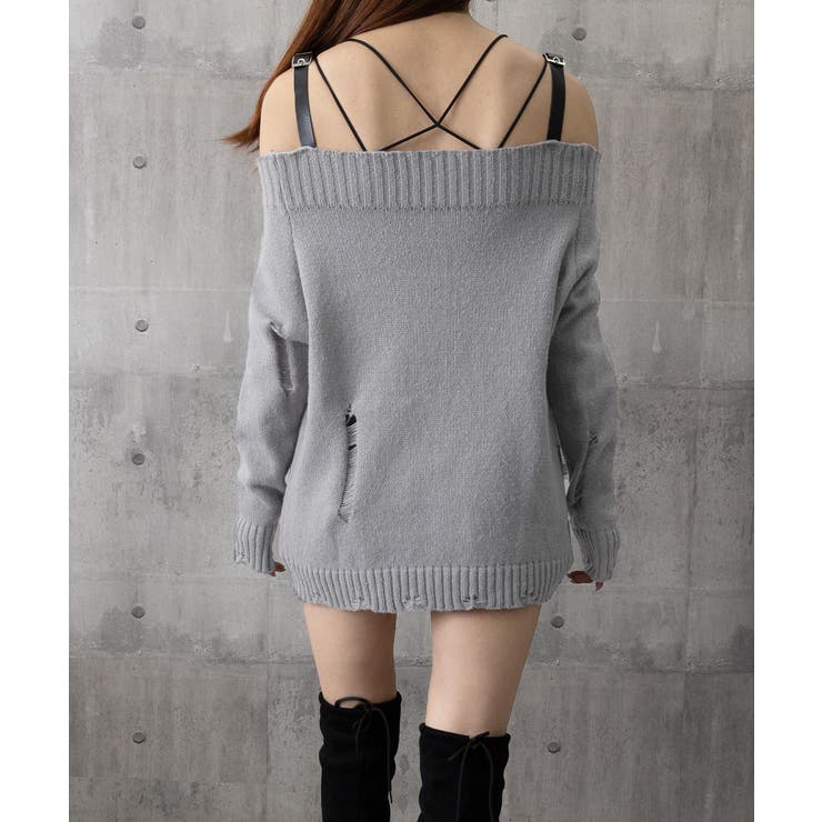 オフショルニットミニワンピース ダメージ | SUNSHINE CLOSET | 詳細画像23 