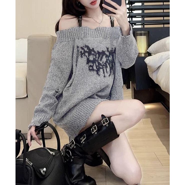 オフショルニットミニワンピース ダメージ | SUNSHINE CLOSET | 詳細画像4 