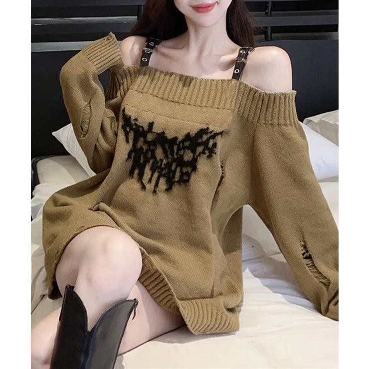 オフショルニットミニワンピース ダメージ | SUNSHINE CLOSET | 詳細画像7 