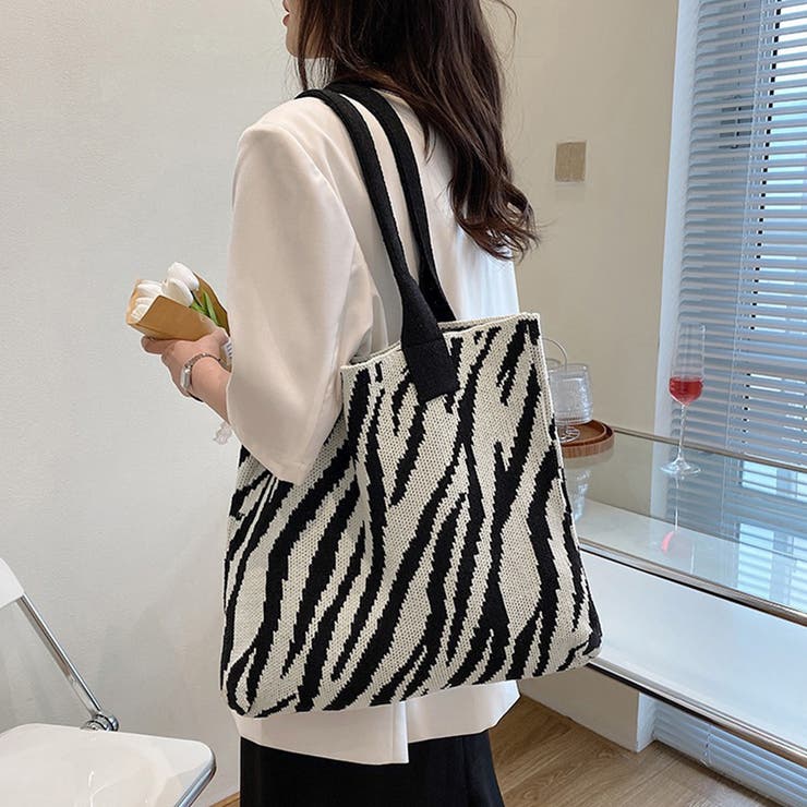 ニットバッグ トートバッグ 大容量かばん | SUNSHINE CLOSET | 詳細画像1 