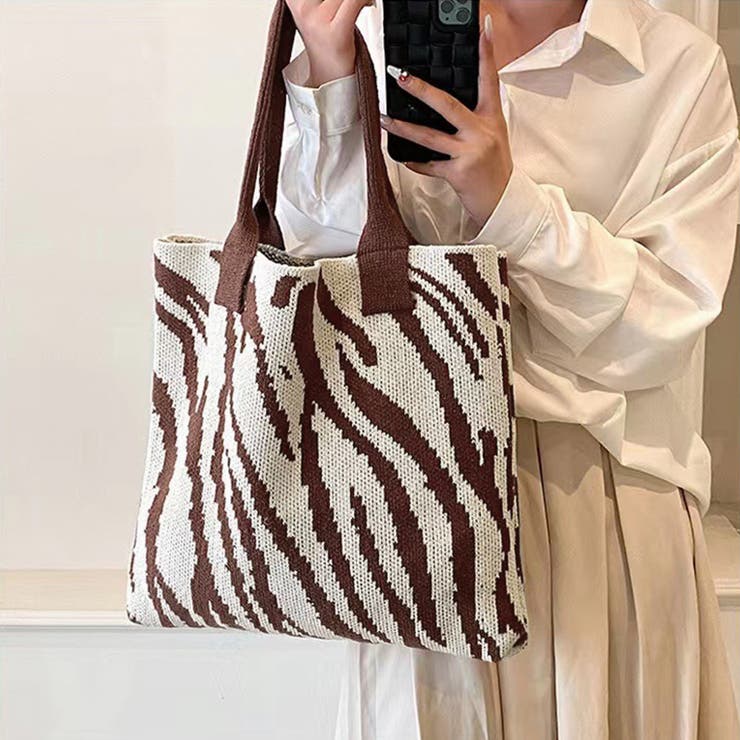 ニットバッグ トートバッグ 大容量かばん | SUNSHINE CLOSET | 詳細画像6 