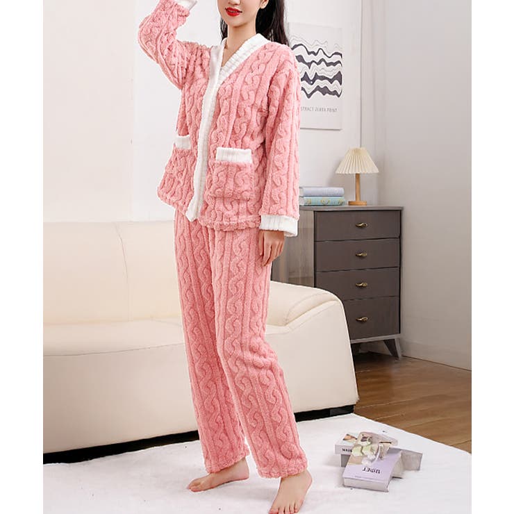 フリースパジャマ上下セット冬ルームウェア | SUNSHINE CLOSET | 詳細画像18 